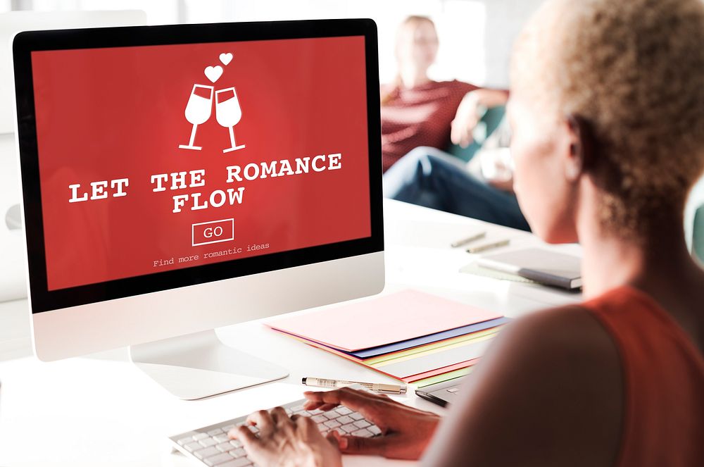 Let The Romance Flow Love Passion Valentines Concept
