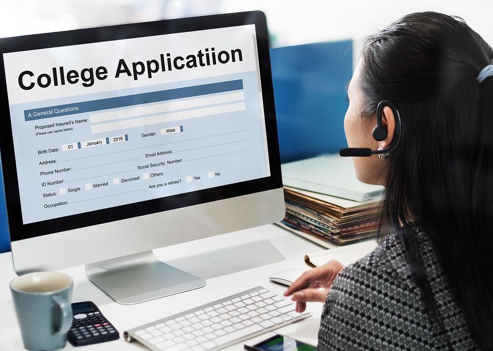 College Application Education Form Concept