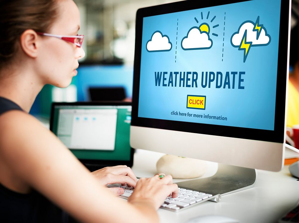 Weather Update Prediction Forecast News Information Concept