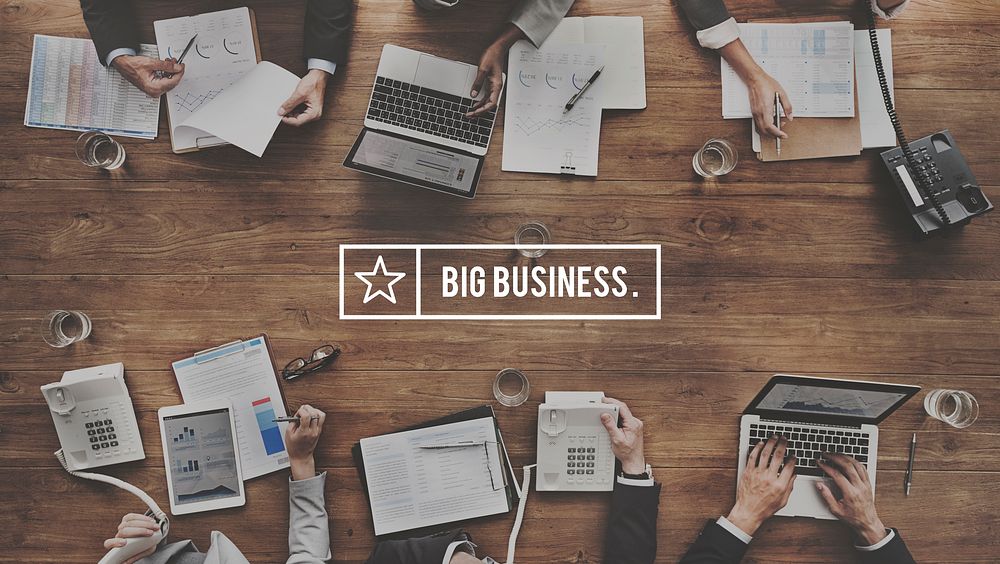 Big Business Corporate Organization Management Concept