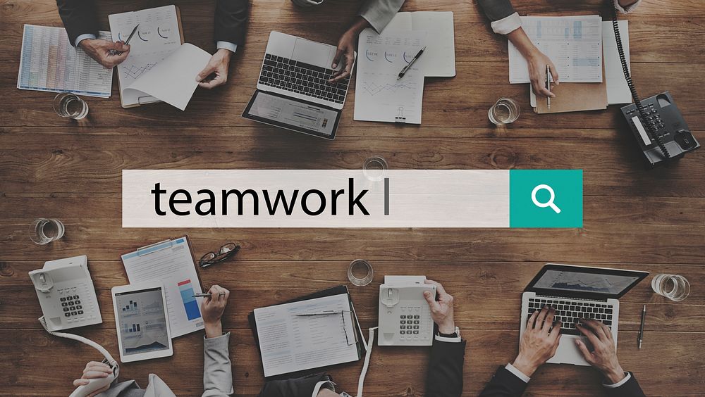 Teamwork Team Collaboration Connection Unity Concept