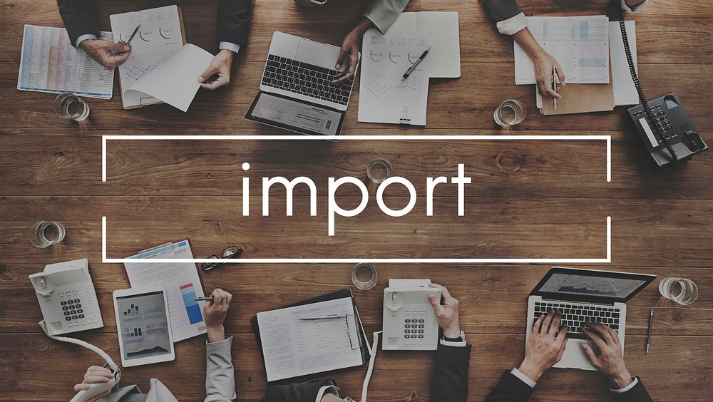 Import Transfer Freight Logistics Concept