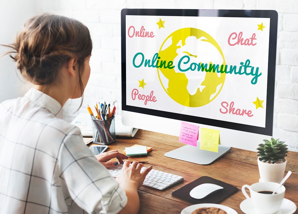 Online Community Global Icon Concept
