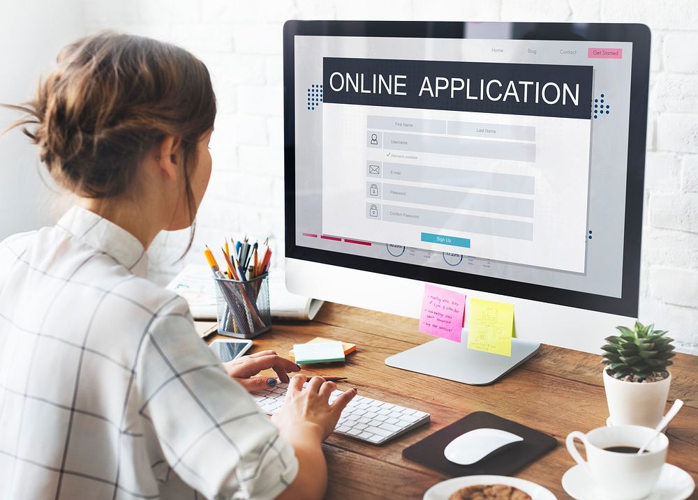 Online Application Membership Registration Follow Concept