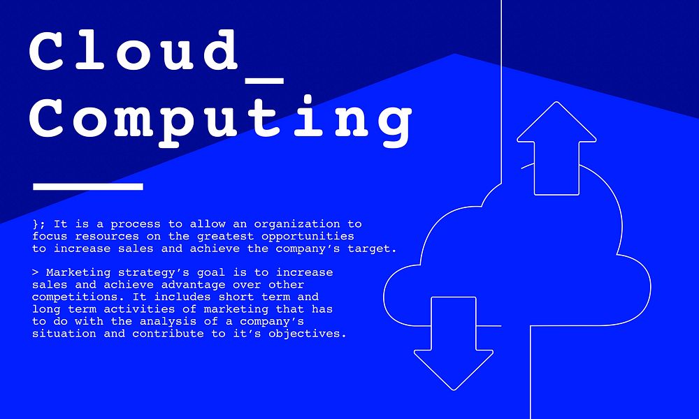 Cloud Computing Network Connection Concept