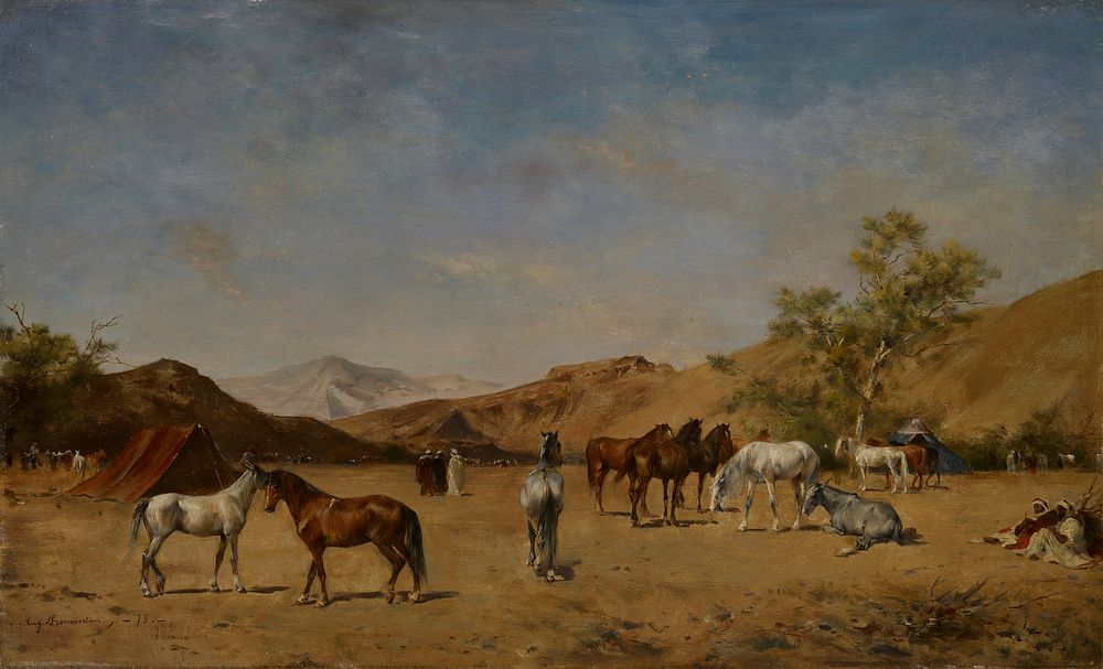 Landscape with cattle.. Original from the Minneapolis Institute of Art.