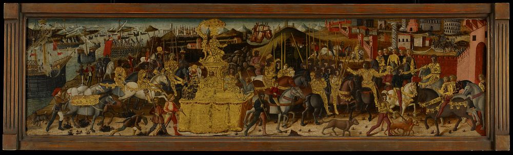 cassone panels; Triumph of Scipio Africanus Major. Original from the Minneapolis Institute of Art.