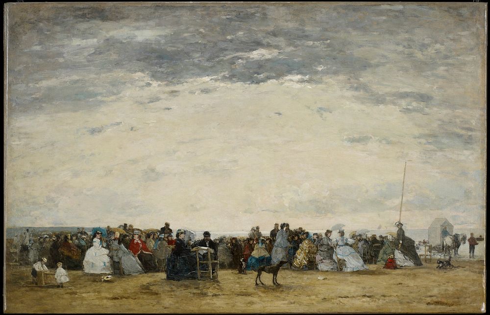 Trouville environs. Beach (as place of recreation).. Original from the Minneapolis Institute of Art.