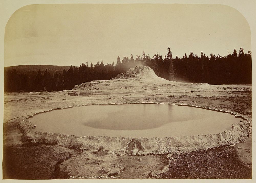 Hot Spring and Castle Geyser. Original from the Minneapolis Institute of Art.