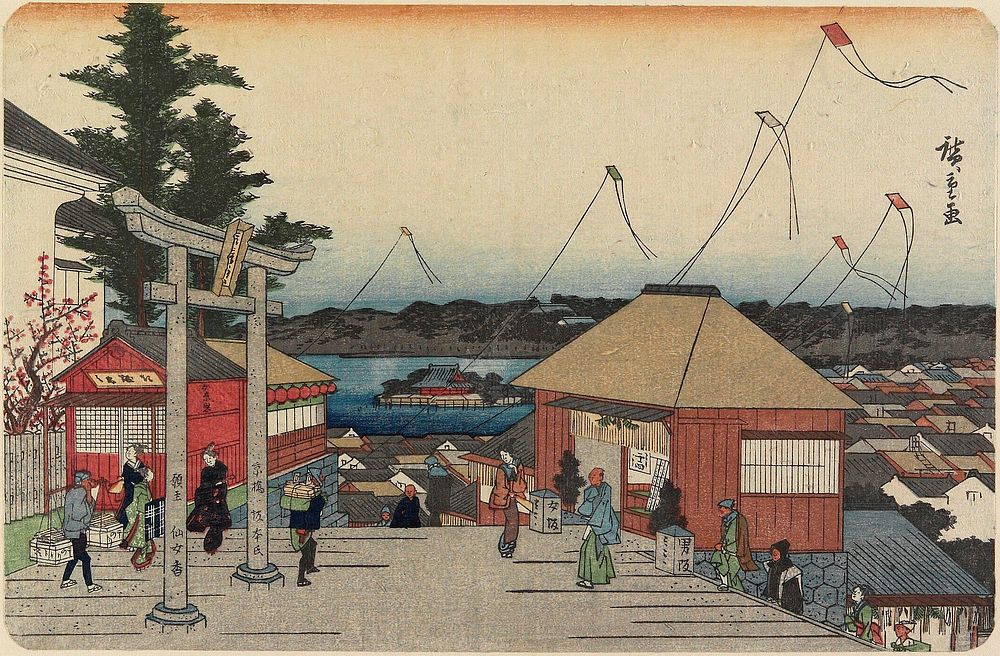 Tenjin Shrine at Yushima. Original from the Minneapolis Institute of Art.