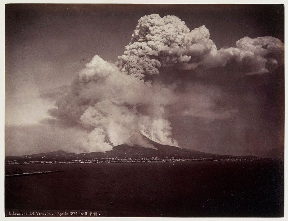 L'Eruzione del Vesuvio, 26 Aprile 1872, ore 5 PM. Original from the Minneapolis Institute of Art.