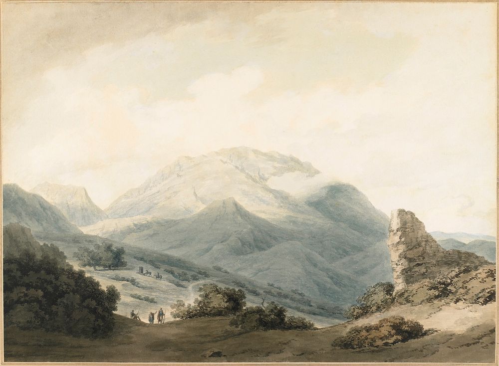 Mount Parnassus from the Road Between Livadia and Delphi. Original from the Minneapolis Institute of Art.