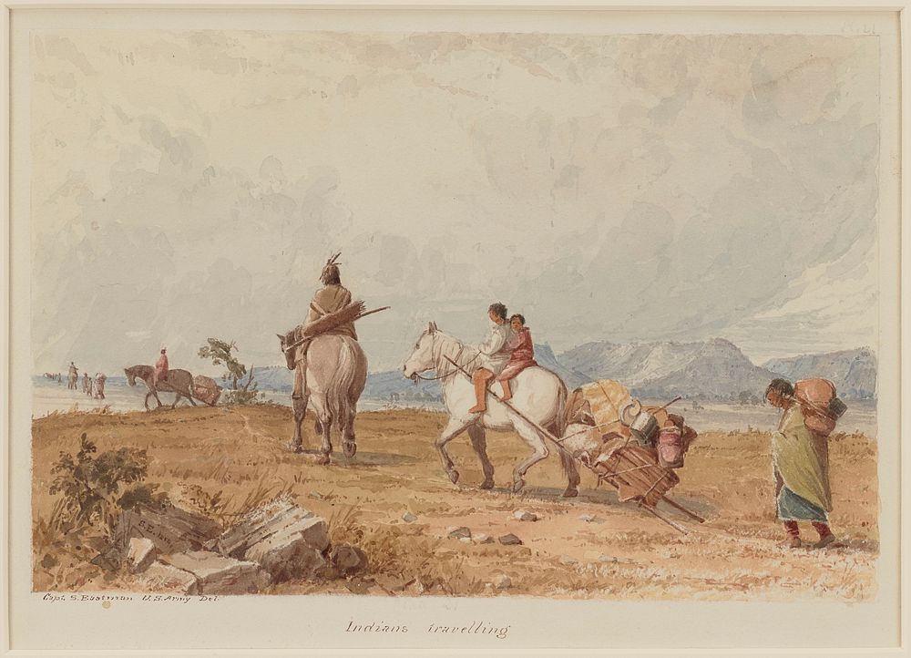 Indians Travelling. Original from the Minneapolis Institute of Art.