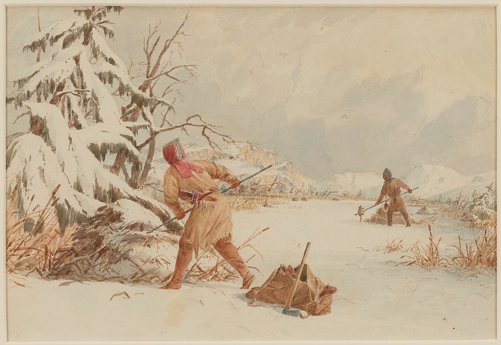 Spearing Muskrats in Winter. Original from the Minneapolis Institute of Art.