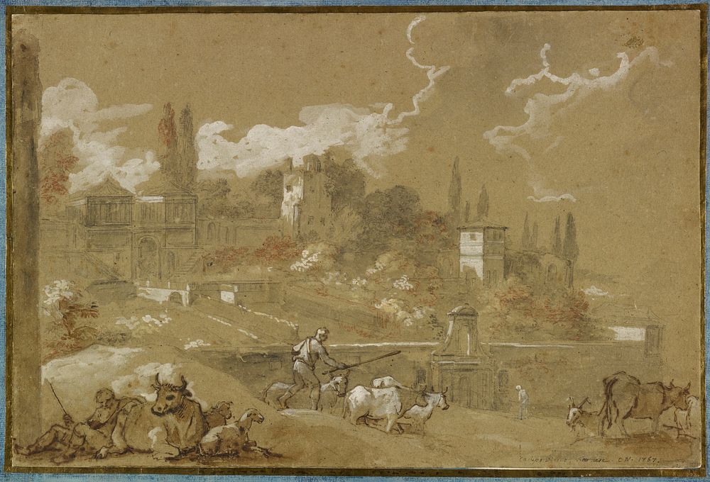 View of Campo Vacino, Rome. Original from the Minneapolis Institute of Art.