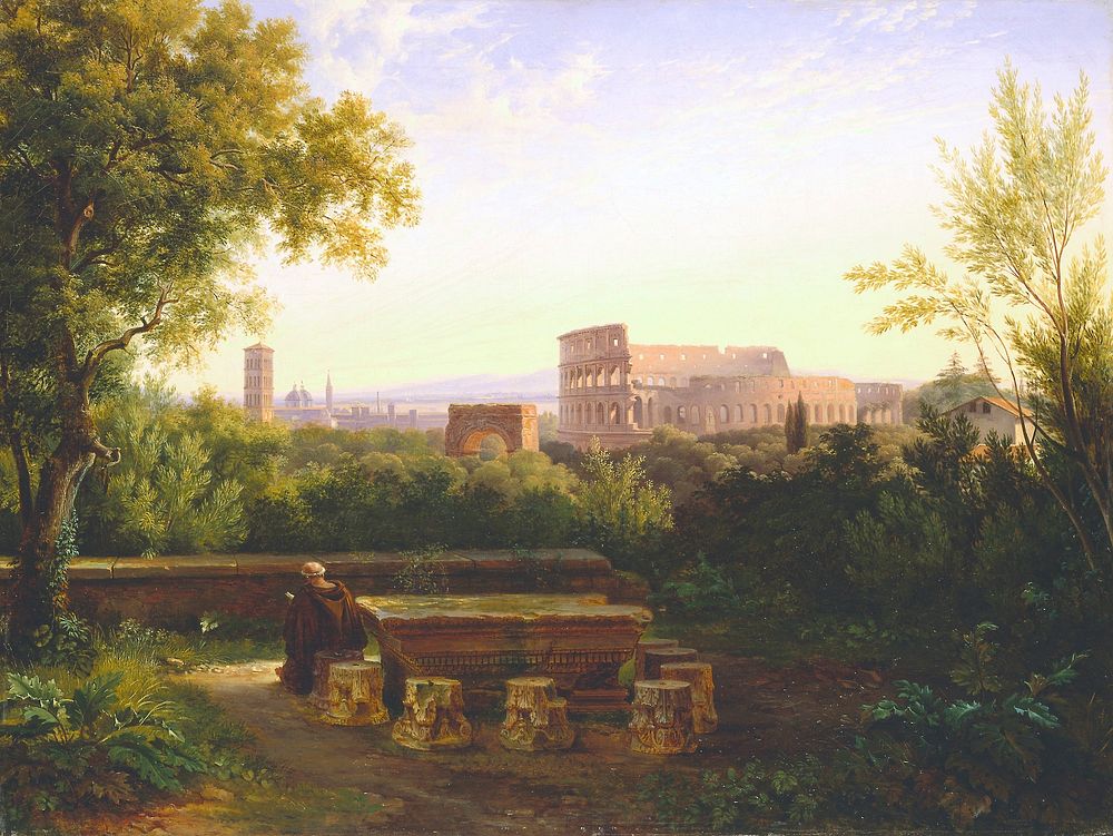View of the Colosseum from the Orti Farnesiani. Original from the Minneapolis Institute of Art.