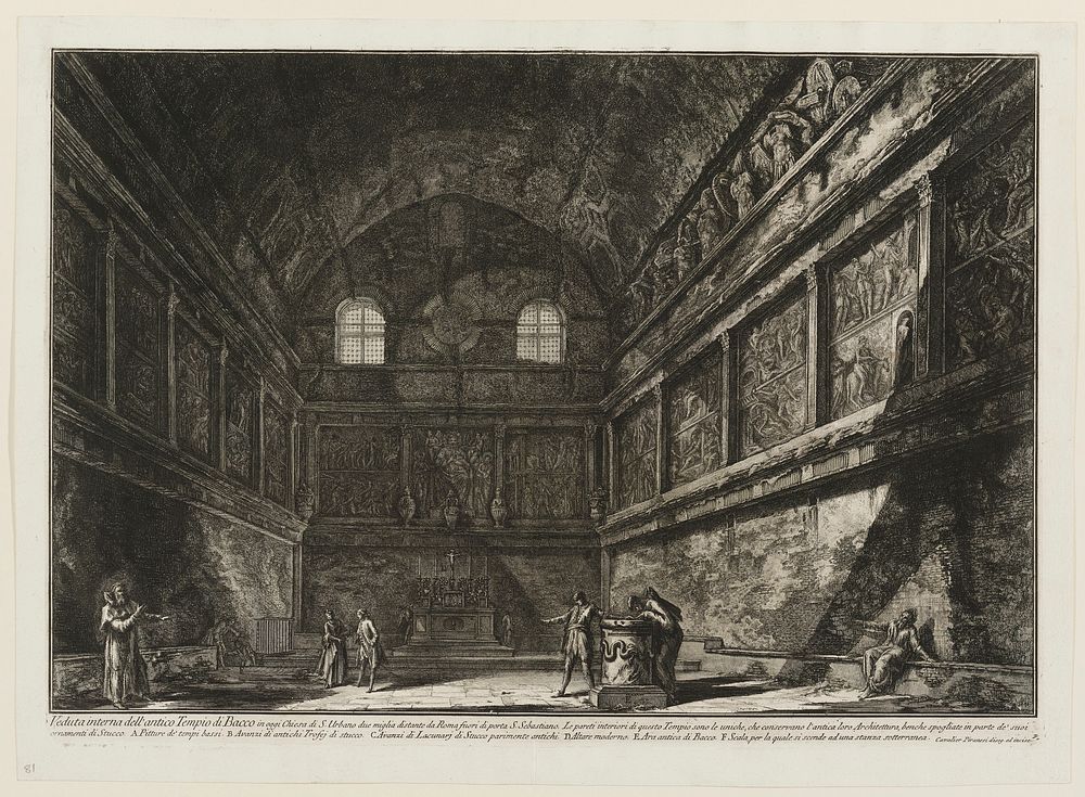 Temple of Bacchus - Interior. Original from the Minneapolis Institute of Art.