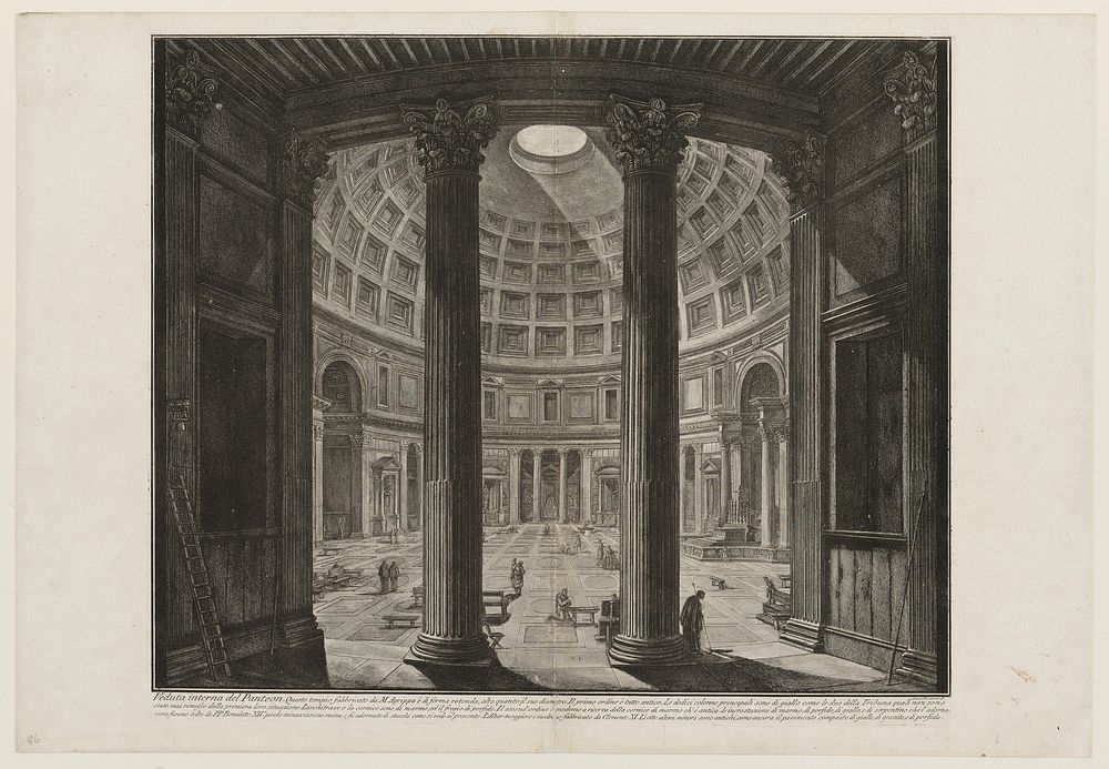 Interior of the Pantheon. Original from the Minneapolis Institute of Art.