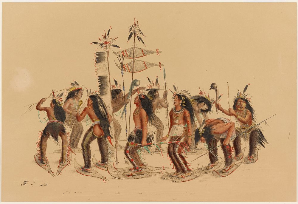 The Snow-Shoe Dance. Original from the Minneapolis Institute of Art.
