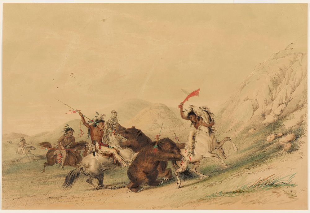 Attacking the Grizzly Bear. Original from the Minneapolis Institute of Art.