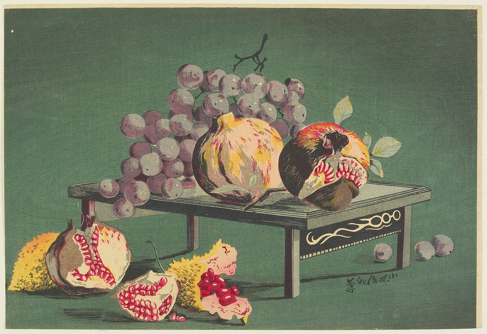 Pomegranates and Grapes. Original from the Minneapolis Institute of Art.