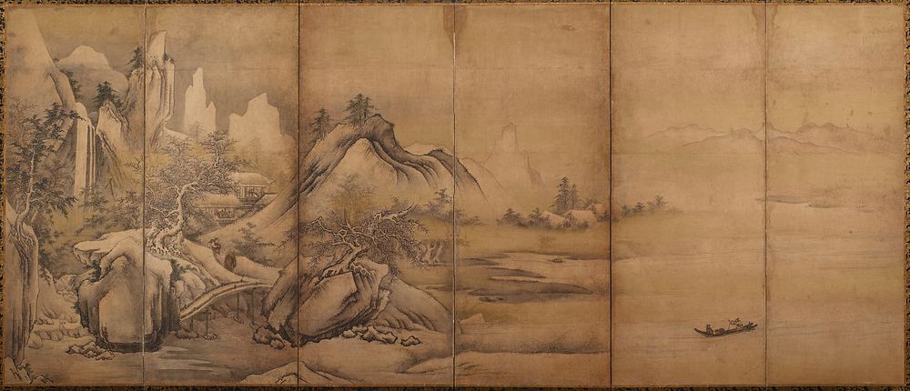 Depicting mountains, shoreline and river scenes. Original from the Minneapolis Institute of Art.