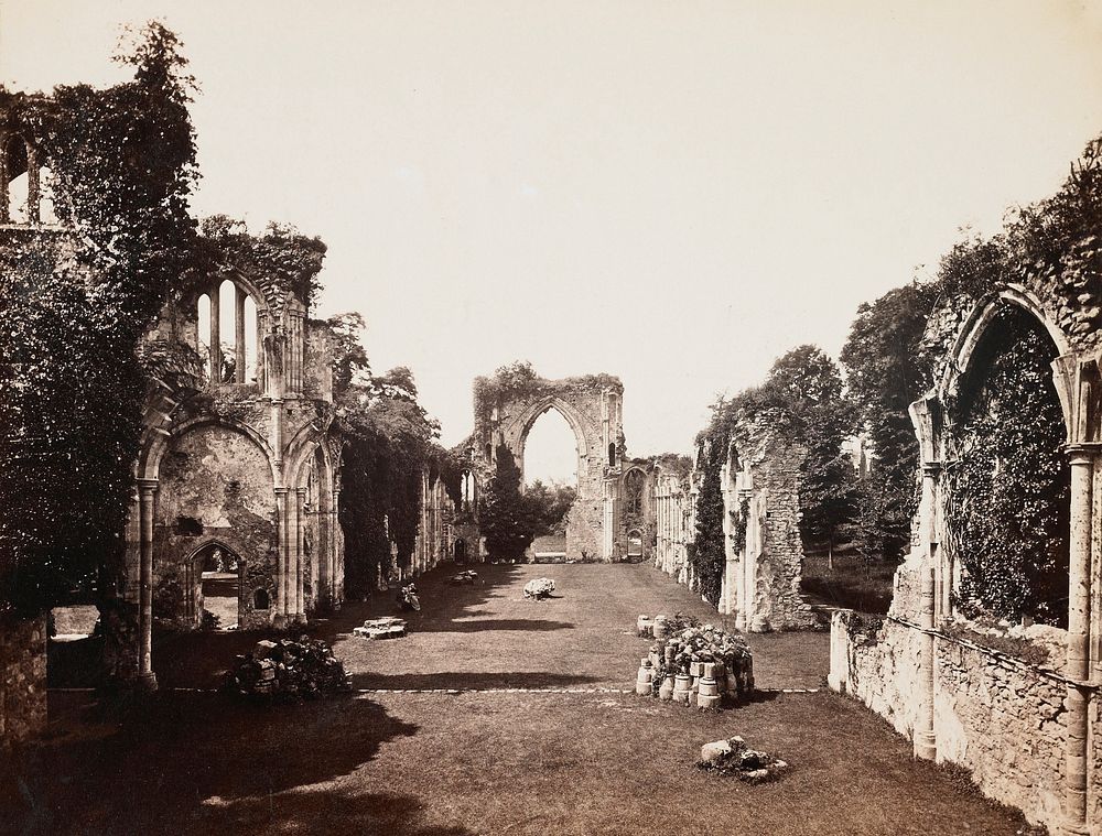 Nave of Netley Abbey, Southampton, England. Original from the Minneapolis Institute of Art.