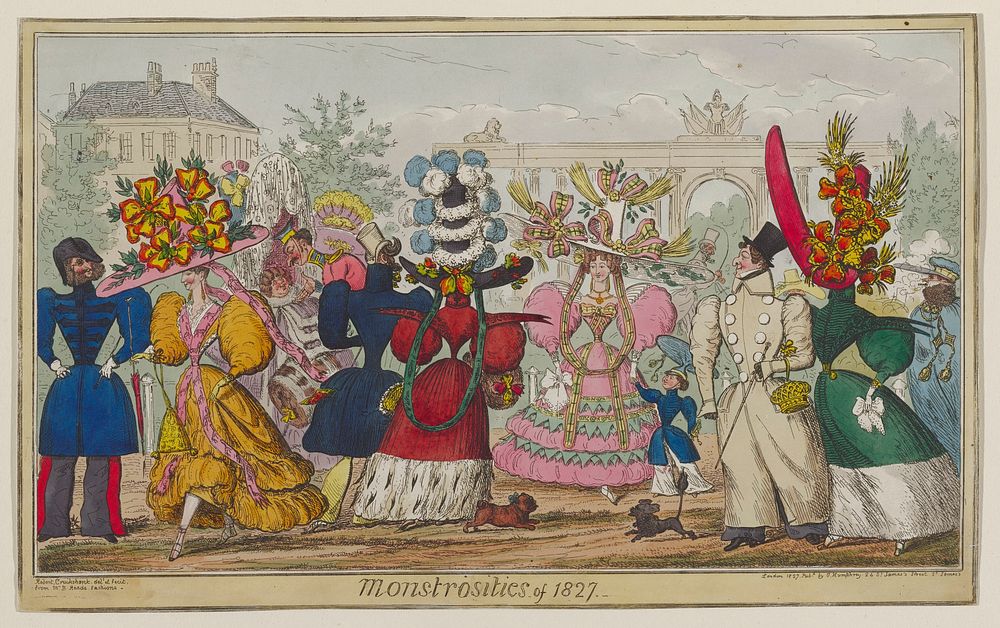 Caricature, from Monstrosities of 1827. Original from the Minneapolis Institute of Art.