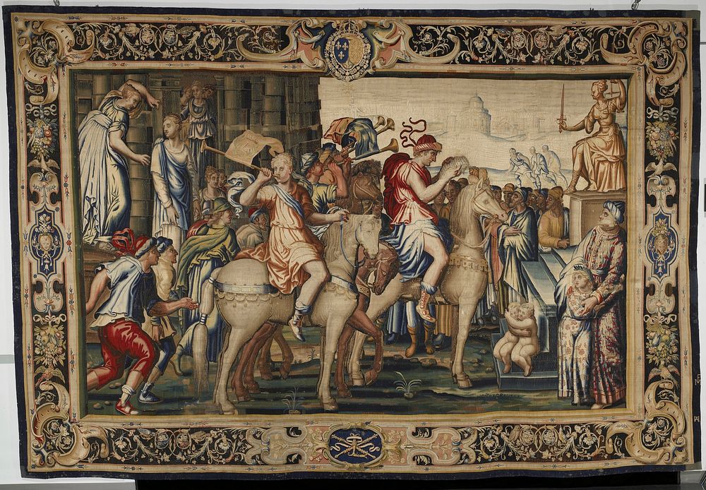 a piece form the tapestry cycle woven for Marie de' Medici, The Stories of Queen Artemisia, based on an epic account by…