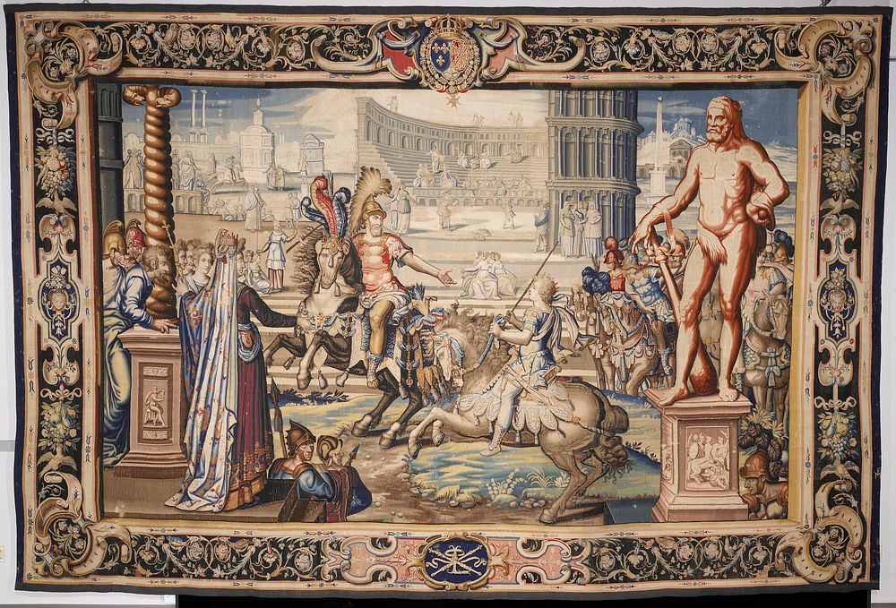 a piece from the tapestry cycle woven for Marie De' Medici, The Stories of Queen Artemisia, based on an epic account by…