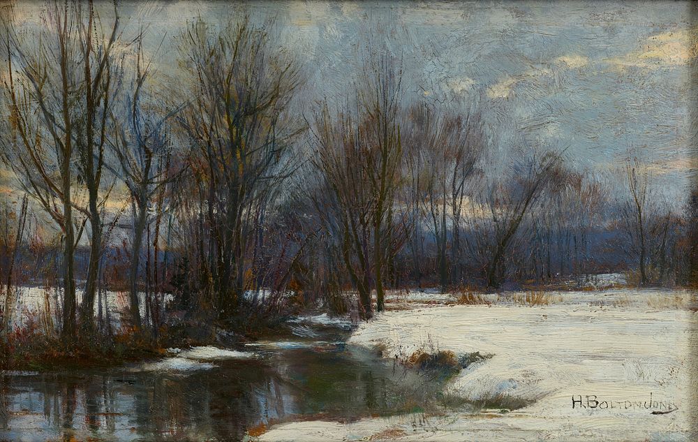 Winter landscape.. Original from the Minneapolis Institute of Art.
