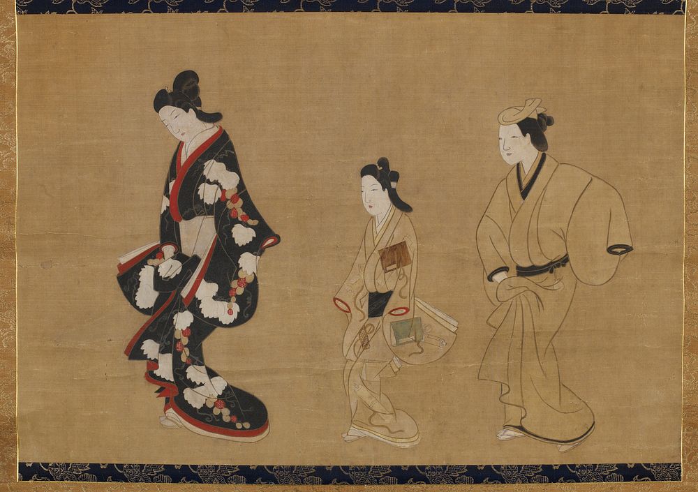 Prostitute, Kamuro and Wakashu. Original from the Minneapolis Institute of Art.