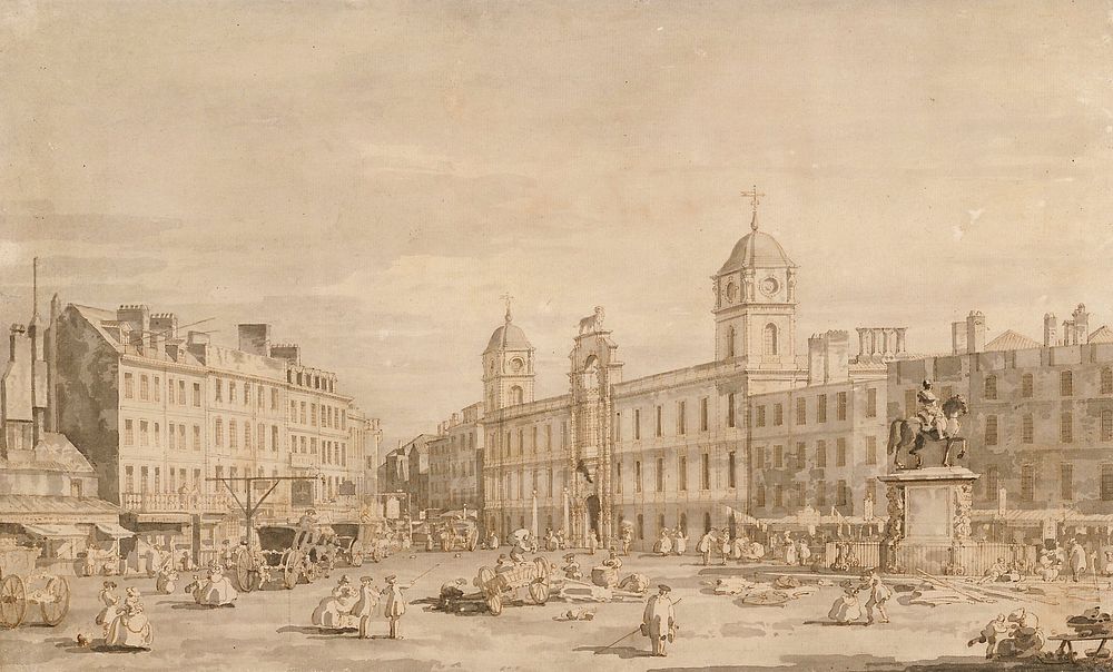 View of Northumberland House and Charing Cross. Original from the Minneapolis Institute of Art.