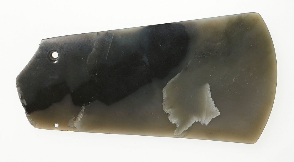 Dark green jade with black and white clouds.. Original from the Minneapolis Institute of Art.