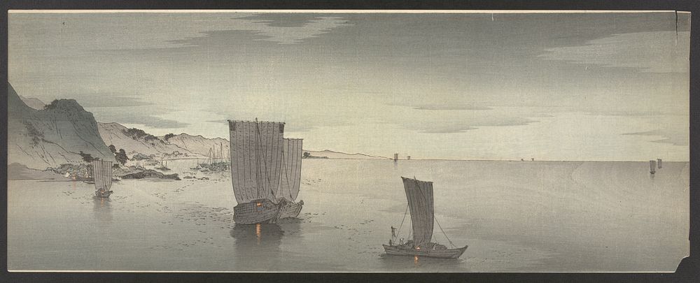Yūgure no hansen. Original from the Library of Congress.