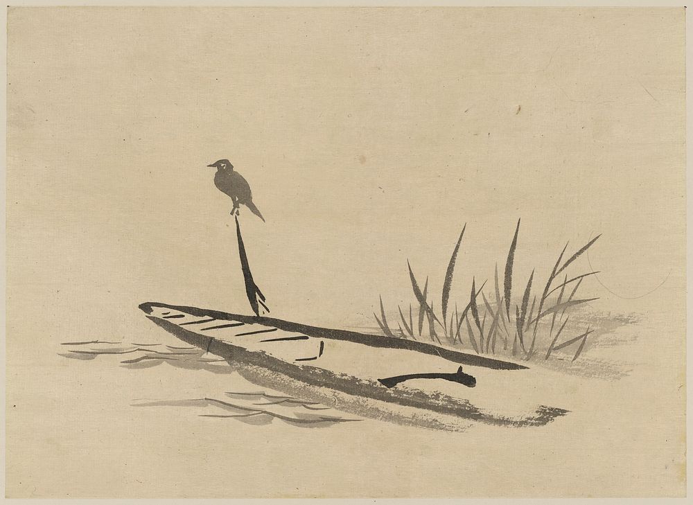 Ashibune ni tori. Original from the Library of Congress.