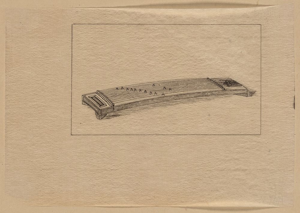 [A koto or Japanese zither]. Original from the Library of Congress.