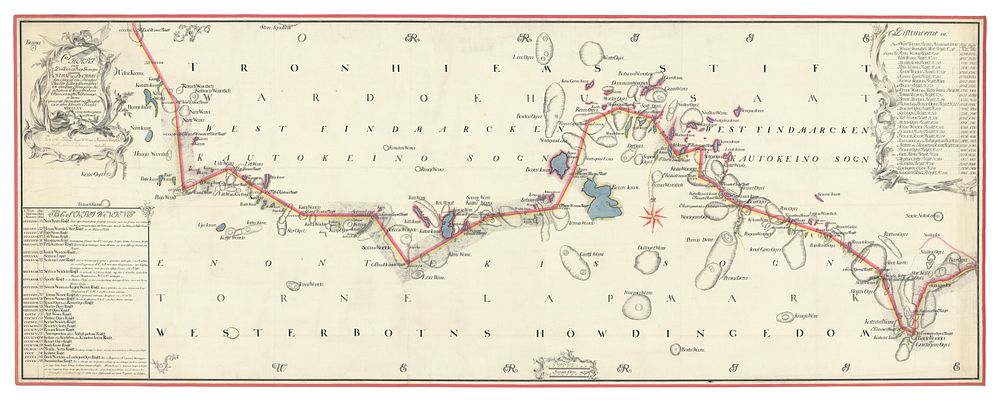 Border map no. 21 shows the area nearest the border in parts of Kautokeino parish. It was drawn in 1765, and measures…