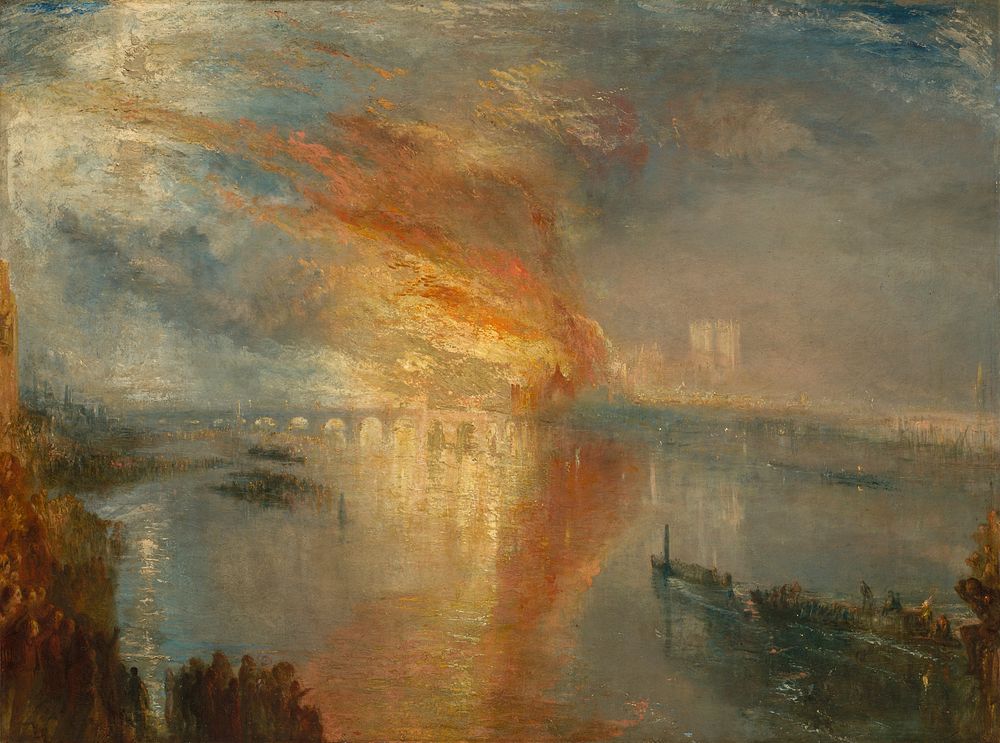 Joseph Mallord William Turner - The Burning of the Houses of Lords and Commons, 16 October 1834 - 1942.647 - Cleveland…