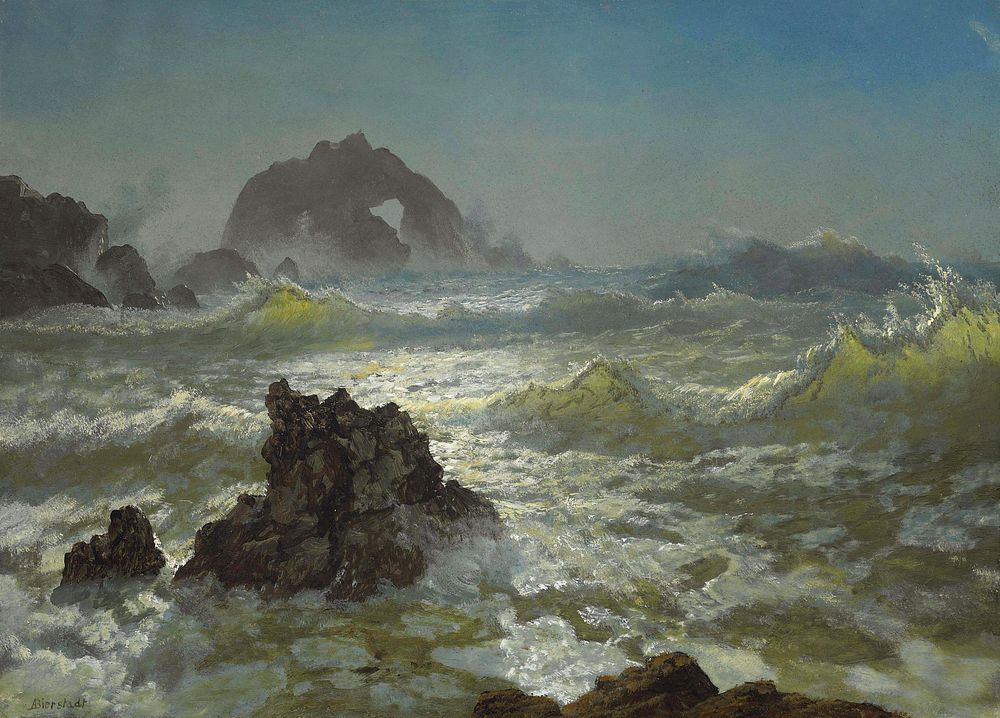 Albert Bierstadt - Seal Rock, California