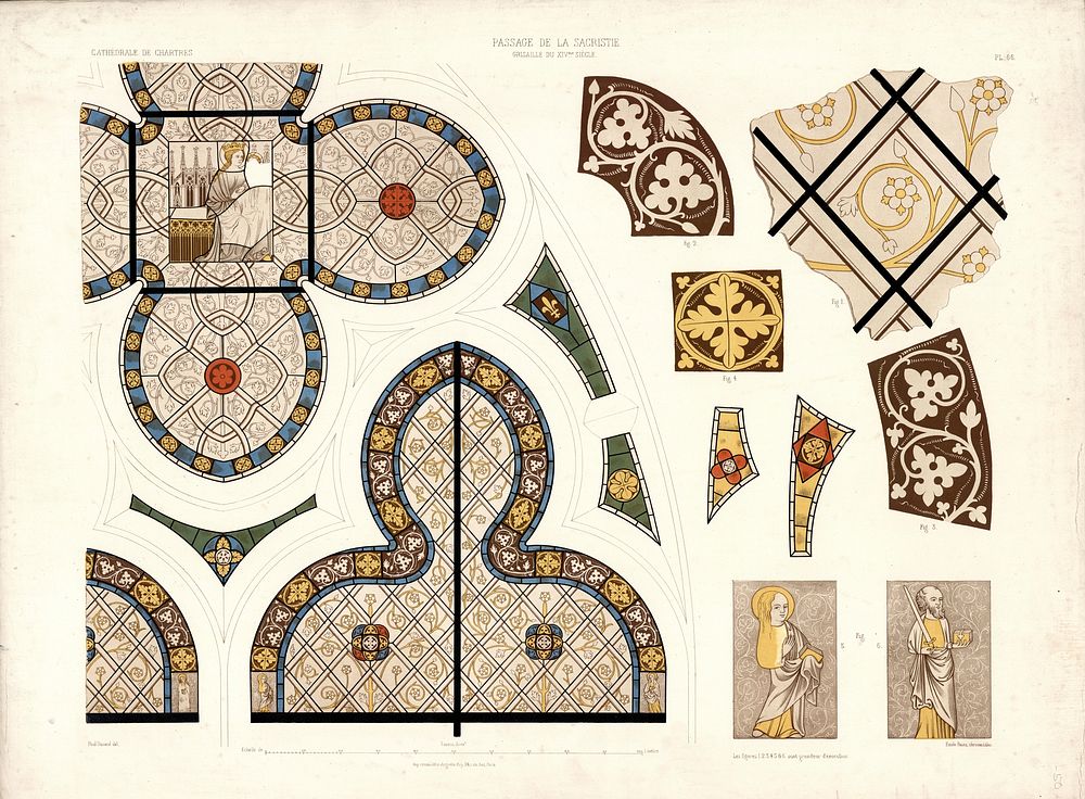 Monographie de la cathédrale de Chartres. Atlas.