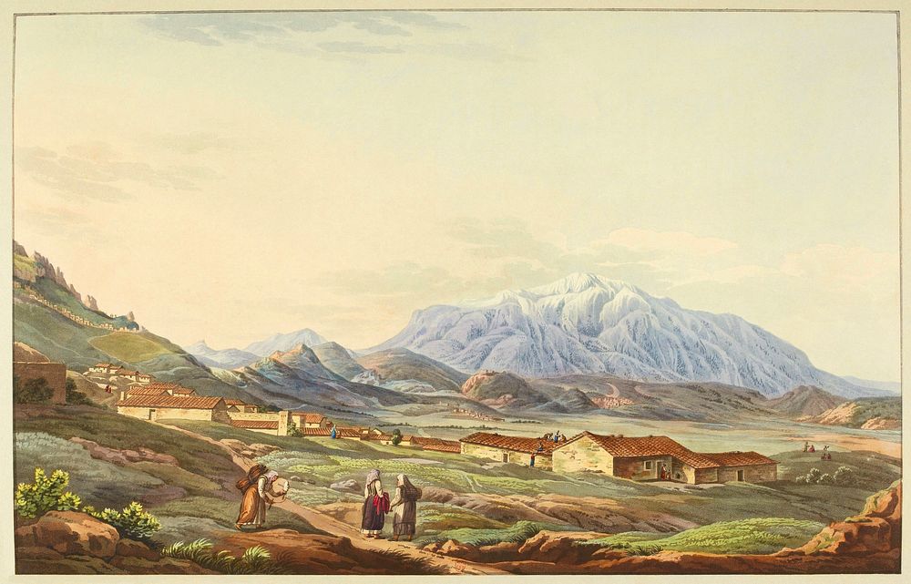 Mount Parnassus, by Edward Dodwell, in 1821.