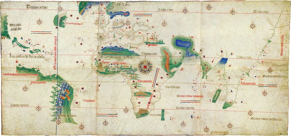 The Cantino planisphere, completed by an unknown Portuguese cartographer in 1502, is one of the most precious cartographic…