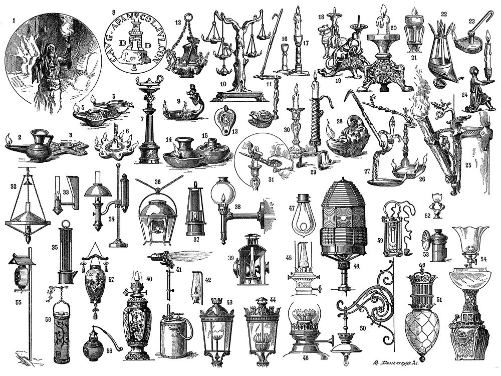 Lighting through the ages. Antiquity: 1. Prehistory. - 2-3. Egyptian - 4-5. Assyrian. 6-13. Roman. - 14-15. Carthaginian. -…