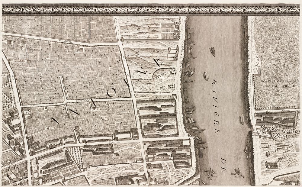 Turgot map of Paris, a highly accurate and detailed map of the city of Paris as it appeared in 1734–1736.