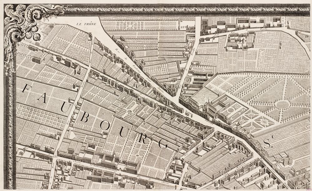 Turgot map of Paris, a highly accurate and detailed map of the city of Paris as it appeared in 1734–1736.