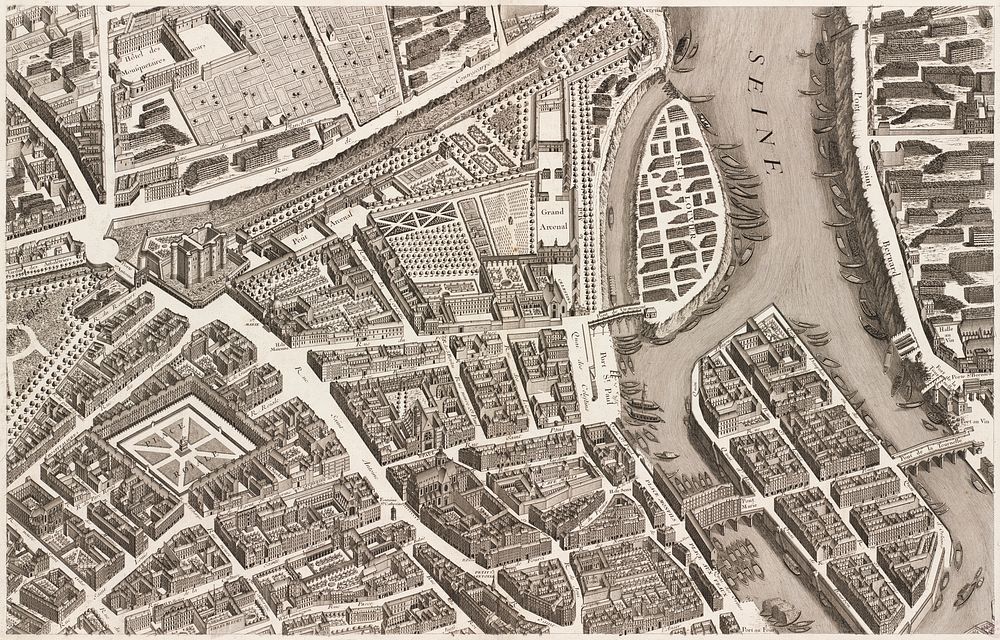 Turgot map of Paris, a highly accurate and detailed map of the city of Paris as it appeared in 1734–1736.