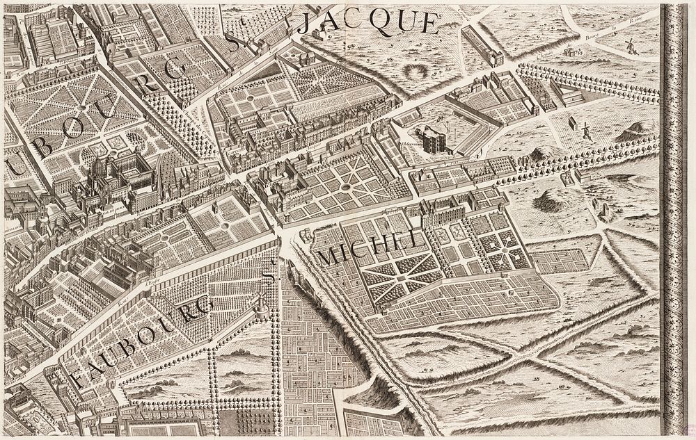 Turgot map of Paris, a highly accurate and detailed map of the city of Paris as it appeared in 1734–1736.