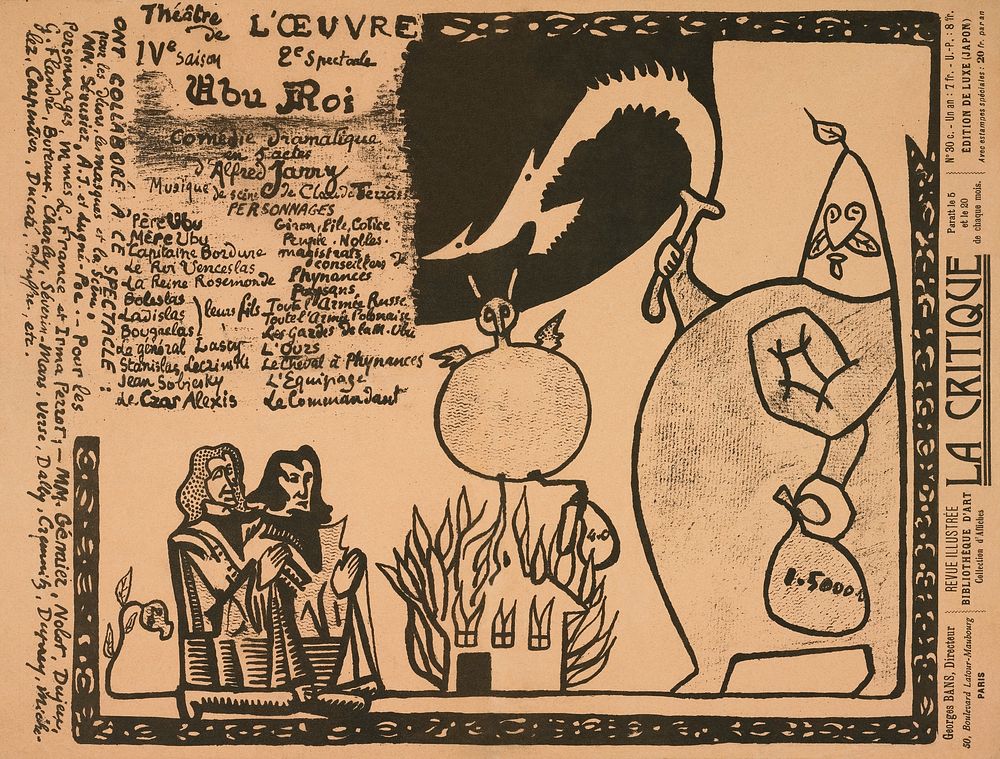 Programme for Alfred Jarry's Ubu Roi