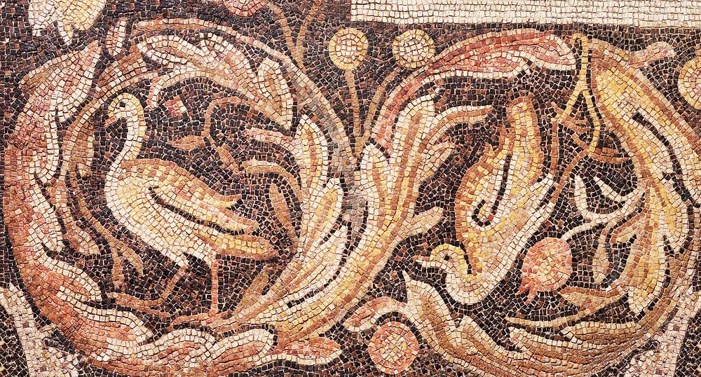 Birds with foliage during late 4th&ndash;mid 5th century floor coverings in high resolution. Original from the Minneapolis…